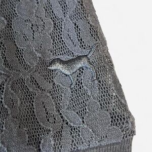 Y2k Victoria’s Secret PINK grey lace top